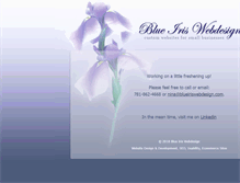 Tablet Screenshot of blueiriswebdesign.com